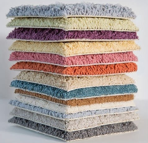 Trade show carpet rental - carpet stack