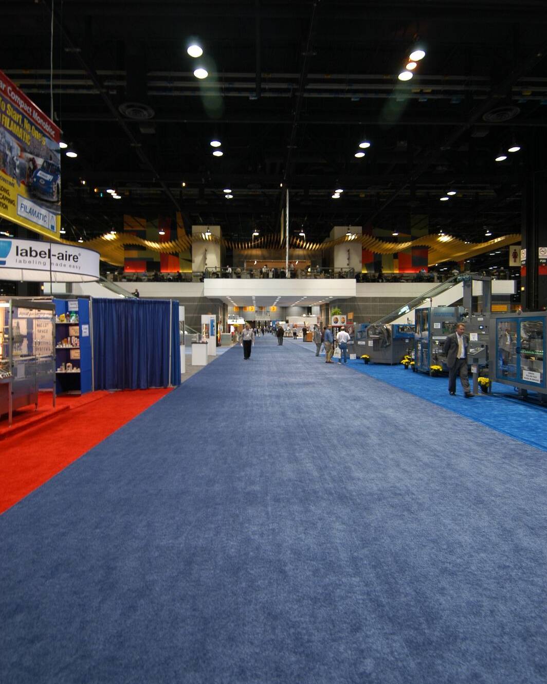 Trade show carpet rental for GES
