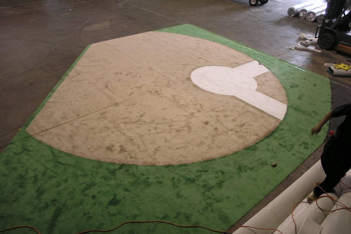 Trade show carpet rental carpet shot