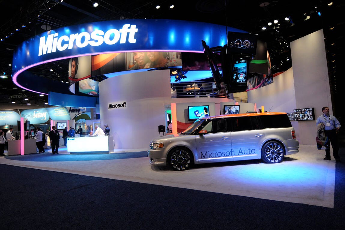 Microsoft Las Vegas trade show carpet rental