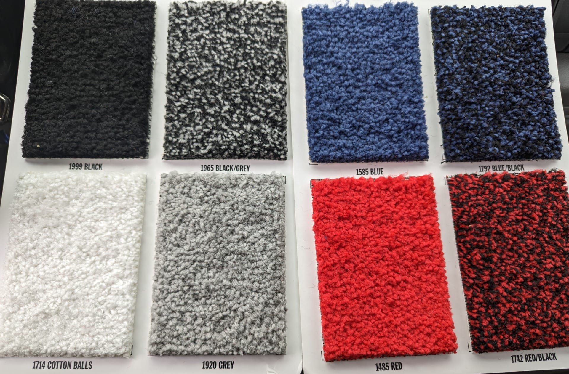 Trade show carpet rental carpet sample