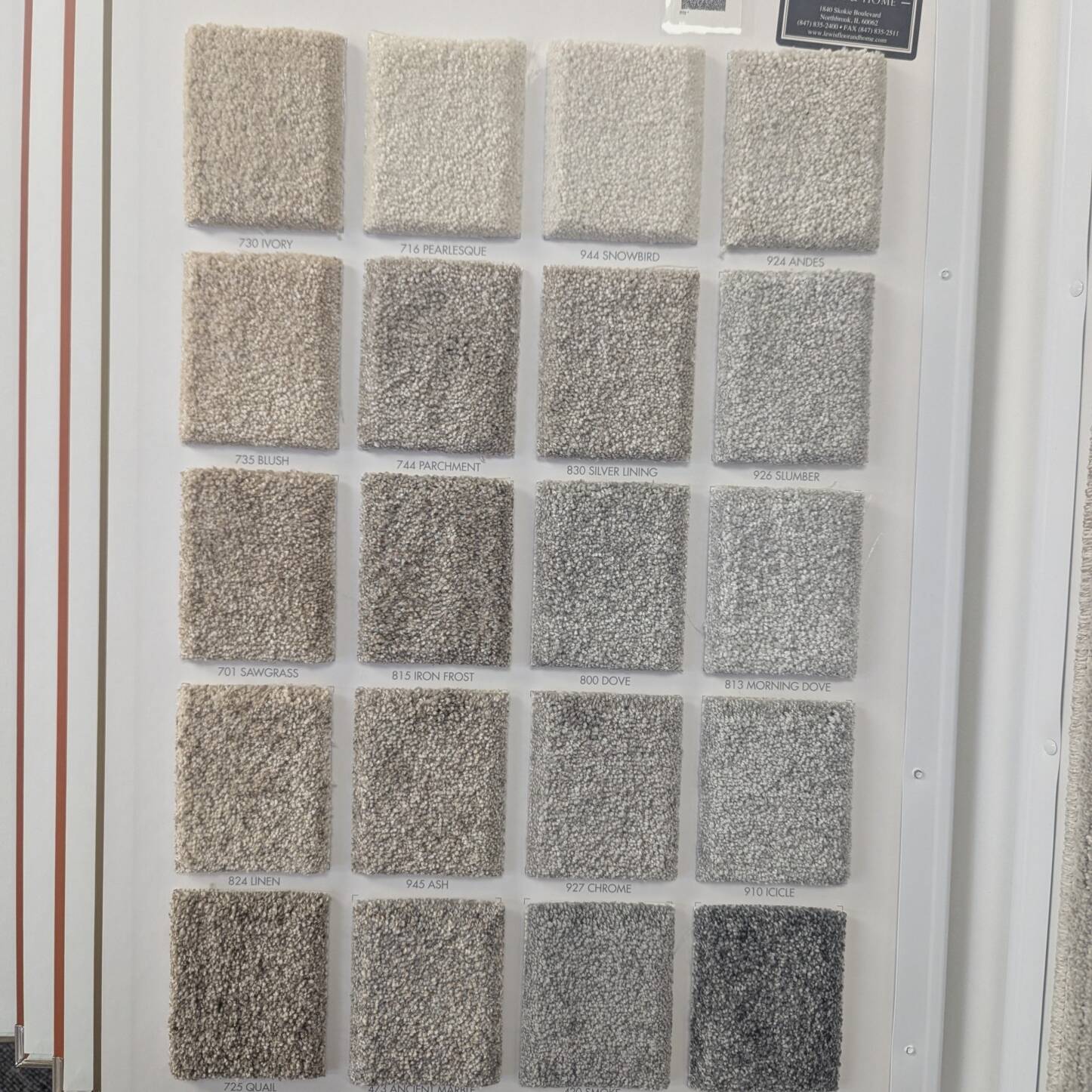 Trade show carpet rental carpet sample